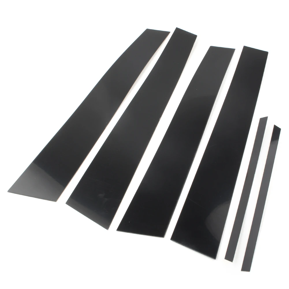 6Pcs Gloss Black Auto Pillar Posts Sticker For Toyota Camry 2012 2013 2014 2015 Door Trim Piano Cover Car-Styling Accessories