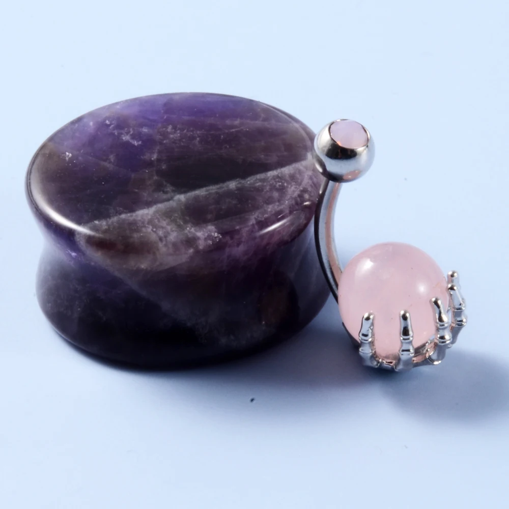 1pcs Surgical Steel Opal Crystal Sexy Belly Button Rings Navel Piercings Ombligo Nombril Ear Piercings Navel Rings Body Jewelry