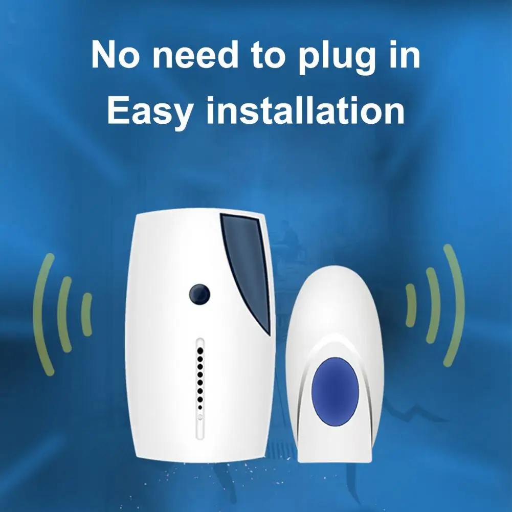 Campanello senza fili per esterni 36 melodie 3 livelli di Volume campanello ad alta sensibilità sicurezza domestica intelligente Kit campanello di benvenuto campanello per porte