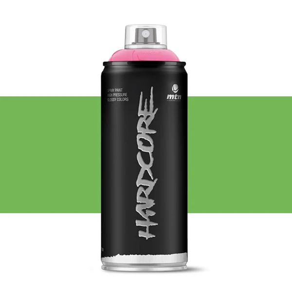 Spray paint MTN Hardcore light green Color 400 ml high pressure quick dry glossy finish great strength