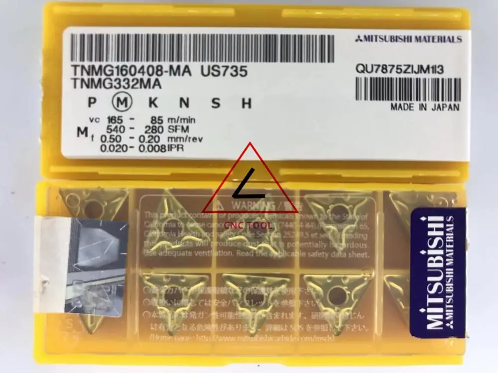 US735 TNMG160408-MA 10ชิ้นแบบดั้งเดิม