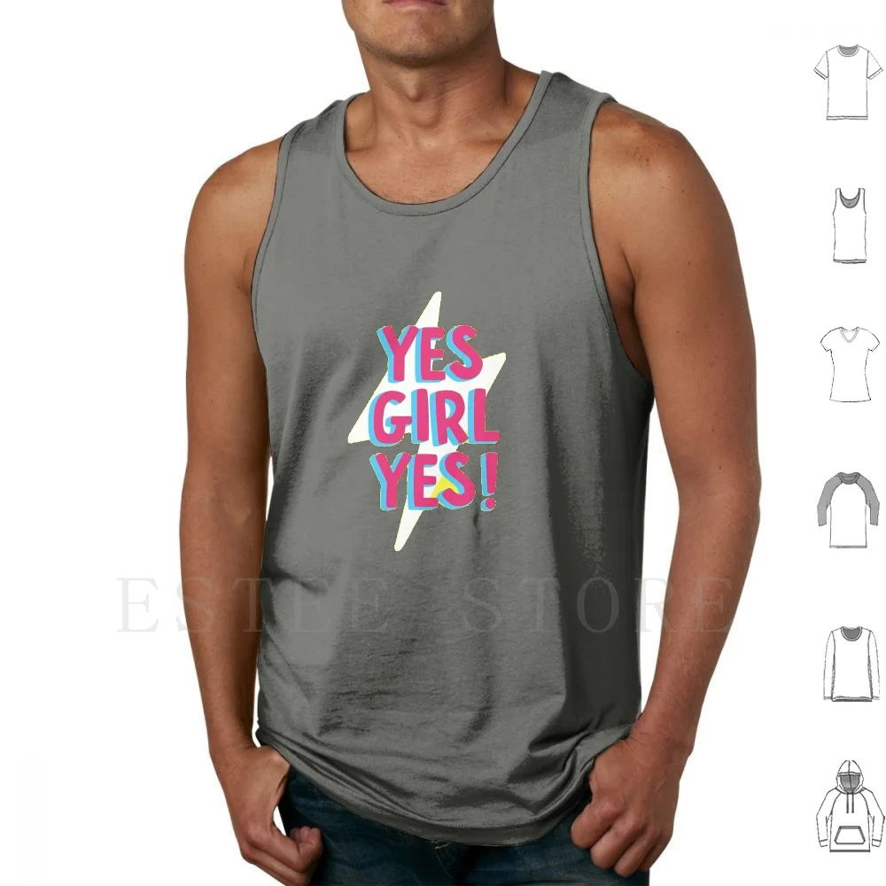 Yes Girl Yes! Tank Tops Vest Sleeveless Girls Womens Tendencies Trendy Tpartists Artistshot Artistshotartists Skullart