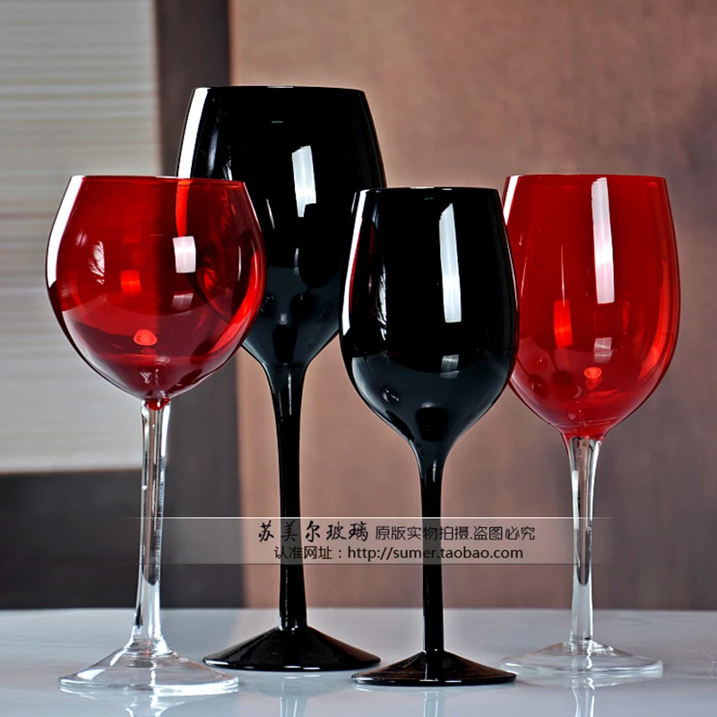 Stained Glass Goblet Red Wine Glass Personality Large Crystal European Style Wine Champagne Glass cup creative Home DrinkWare