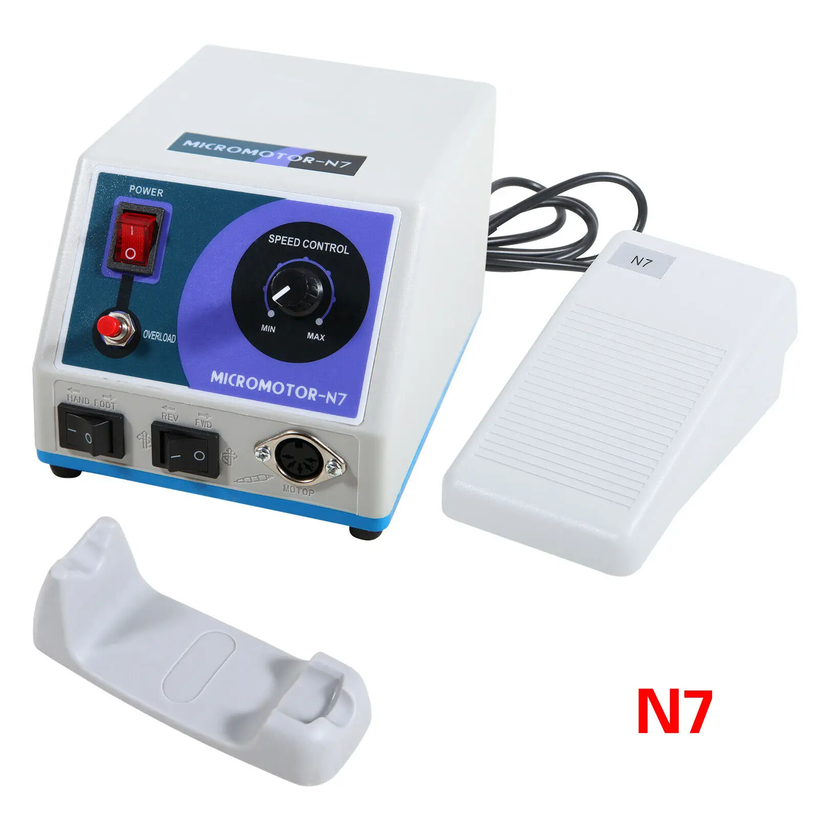 

Dental Lab Marathon Micromotor Electric Motor N7 & Foot Pedal Control for 35000 35K RPM Handpiece