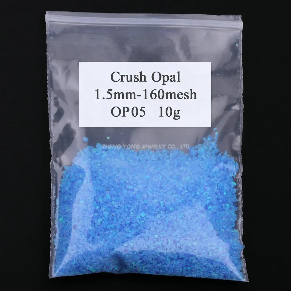 (10 Gram/Lot) OP31-OP60 Free Shipping Delicacy Variety Japan Synthetic Crushed Opal Powder for Ring