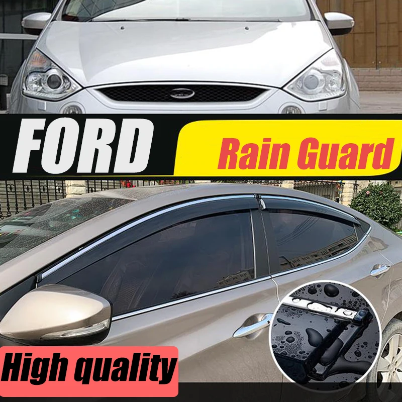 

Для FORD S-MAX/focus/escort/Everest/fiesta/Rain Guard/Guard Smoke Window Rain Wind Visor 4 шт./1 комплект 2009-2019