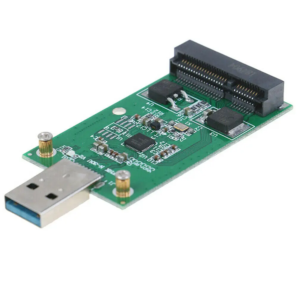 1Pc Mini USB 3.0 To PCIE mSATA External SSD PCBA Conveter Adapter Card Compatible with Windows 2000/xp/Vista/7/8/mac os 7.0