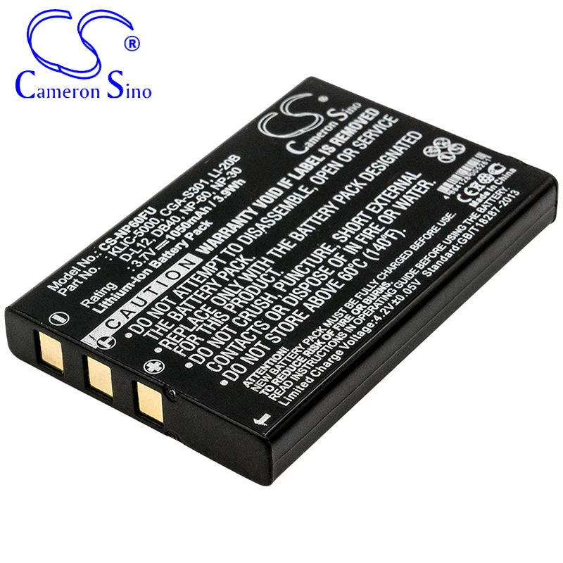 CameronSino البطارية لباناسونيك SV-AV10-R SV-AV100EG-S SV-AS3A SV-AV10 SV-AV30 SV-PT1 يناسب كوداك KLIC-5000 بطارية الكاميرا