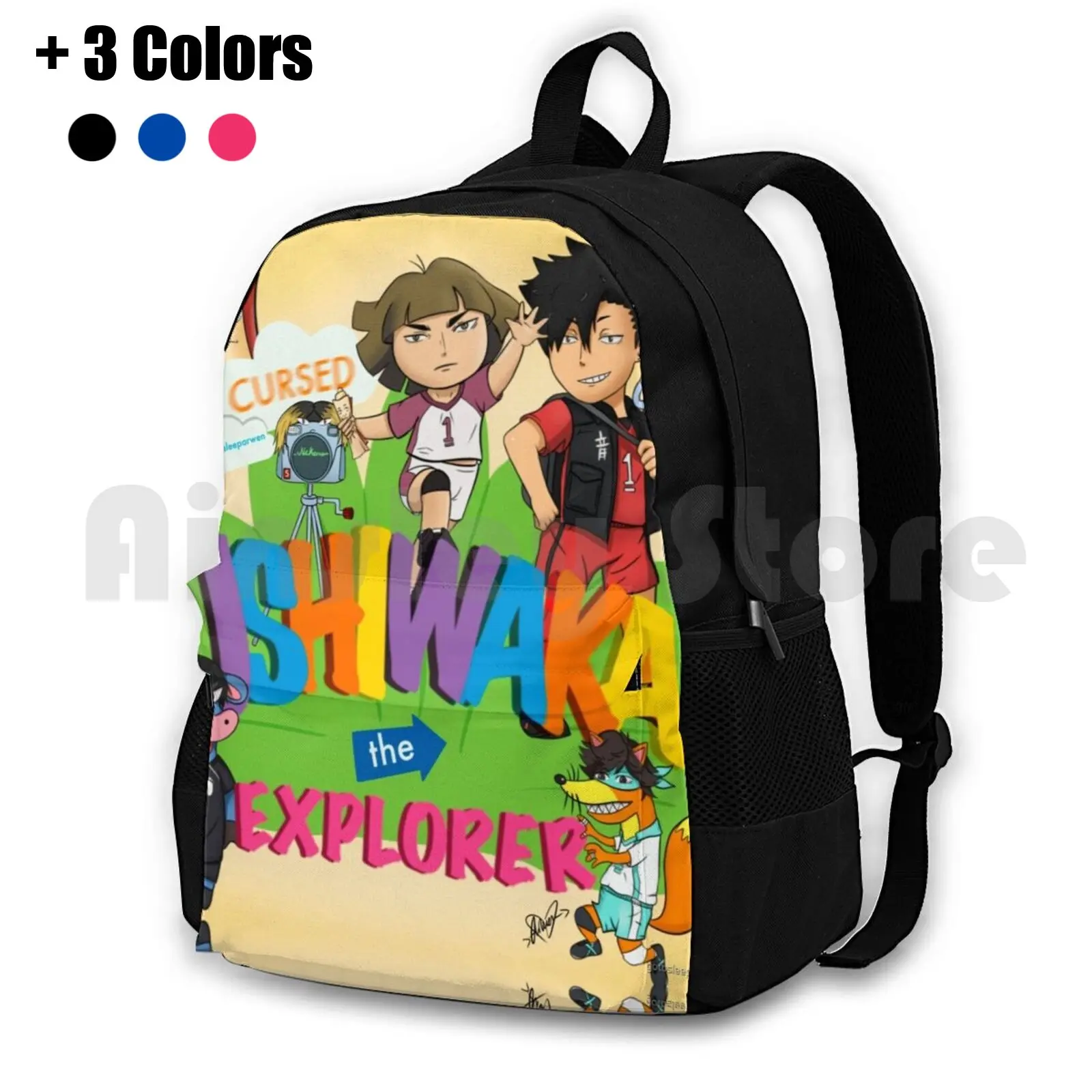 X Dora-A Cursed Saga Outdoor Hiking Backpack Waterproof Camping Travel Anime Week Cursed