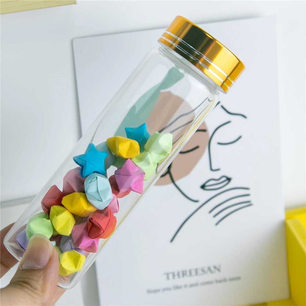 

90ml Glass Decoration Bottles with Gold Aluminum Screw Cap Wedding Gift Bottles Jars Christmas Decoration 24pcs