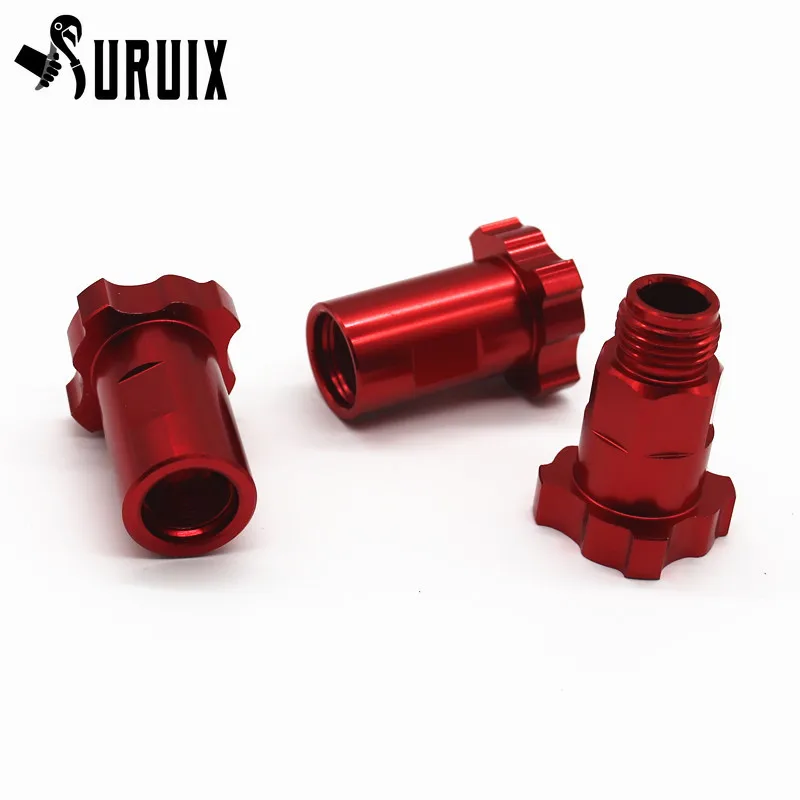 Spray Gun Connector Red Aluminum Electrophoresis Spray Gun PPS  Adapter Spray Gun Cup Adapter Pot Joints 16X1.5 14X1