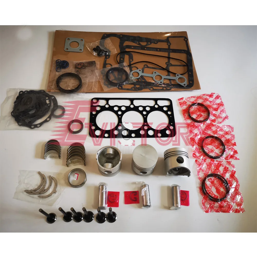 

For kubota D782 overhaul rebuild kit PISTON + RING FULL GASKET BEARING