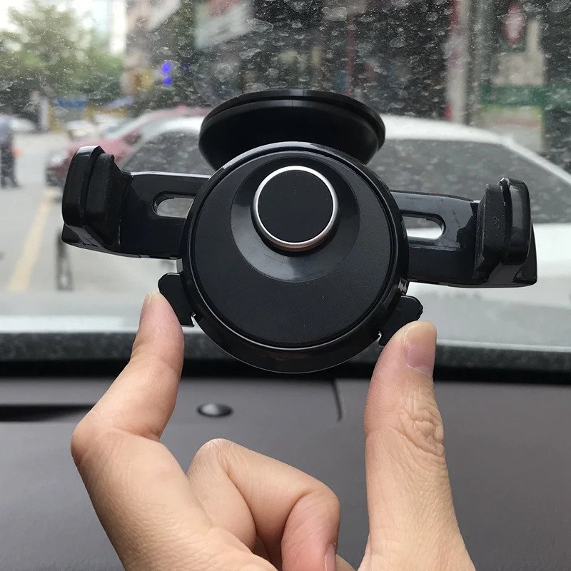 Car Phone Holder Bracket Mount Cup Holder Universal Car Window Mount Mobile Suction Windshield Phone Locking Car-Accessories