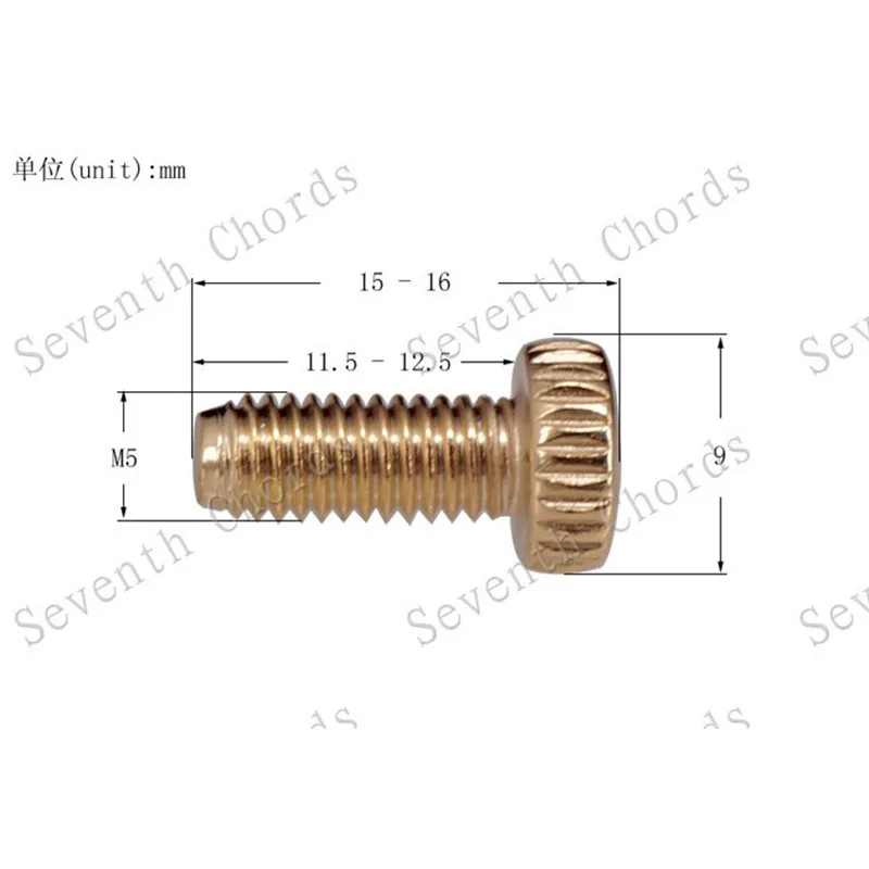12 Teile/los Schwarz Tremolo Brücke Feine Tuning Schrauben Für Elektrische Gitarre Zubehör Teile Doppel Locking System – Detail 6