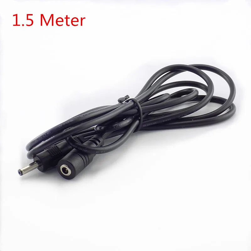 1/1.5/3/5m macho fêmea dc 5-24v cabo de alimentação extensão adaptador de cabo de alimentação 3.5mm x 1.35mm conector para câmera de segurança de cabo cctv