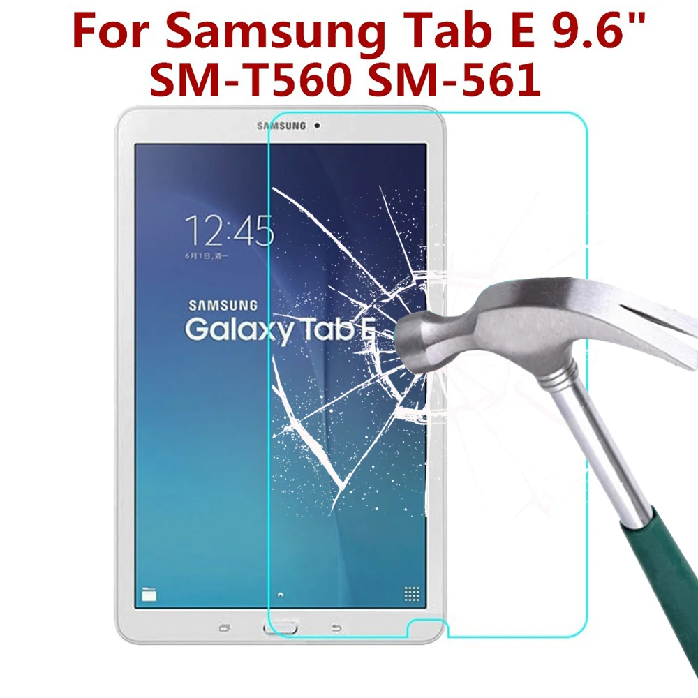 

9H Tempered Glass Tablet Film For Samsung Galaxy Tab E 9.6 Inch T560 T561 Anti Scratch Explosion Proof HD Clear Screen Protector