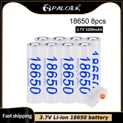 PALO 18650 bateria 3.7V Li-ion 18650 akumulator 3.7V akumulatory do latarki latarka latarka mysz