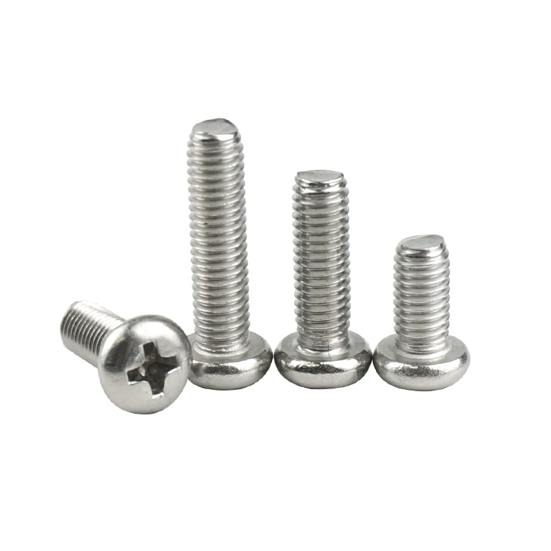 LUHUICHANG M8 Stainless Steel Phillips Screw Cross Pan Head Laptop Screw Bolt Fastener Hardware Tools micro screw