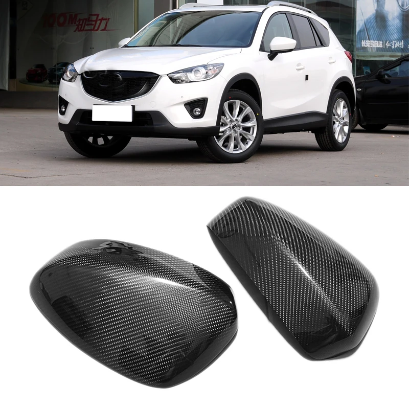 

For Mazda CX-5 carbon fiber reverse rear view mirror housing car body decoration