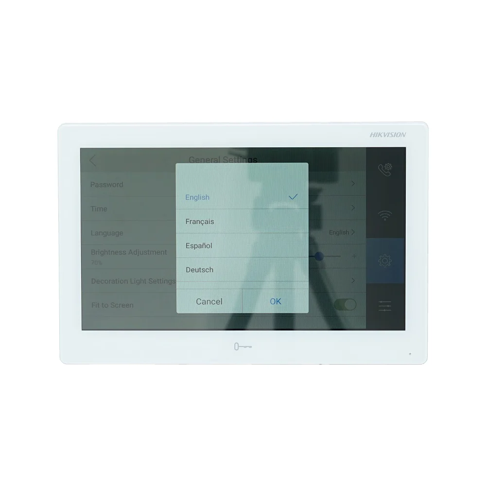 Good International version 10 inch DS-KH9510-WTE1 Indoor Monitor,802.3af POE, app Hik-connect,WiFi,Video intercom