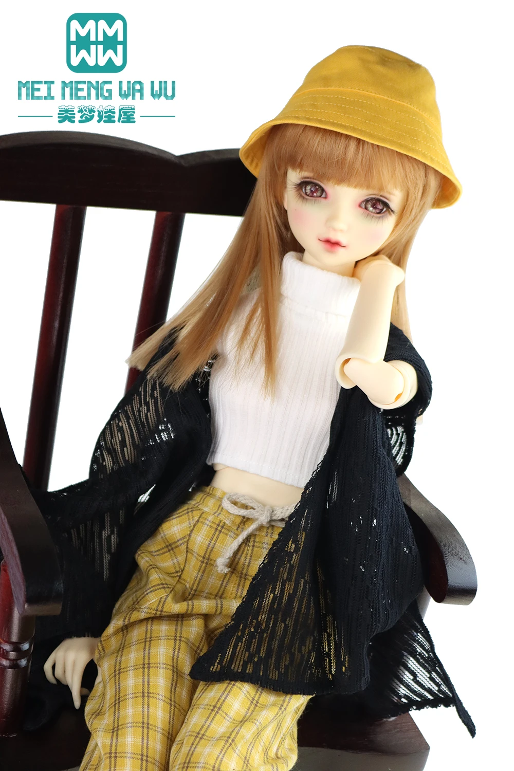 BJD accessories Doll clothes for 58--60CM 1/3 SD ASDolls toys Ball Jointed Doll Casual plaid pants gray, yellow, blue