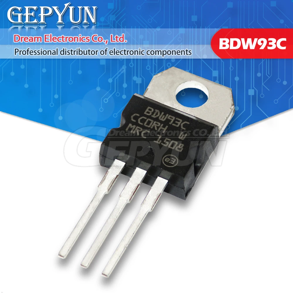 10PCS BDW93C BDW93 TRANSISTOR NPN 100V 12A TO-220 New Original