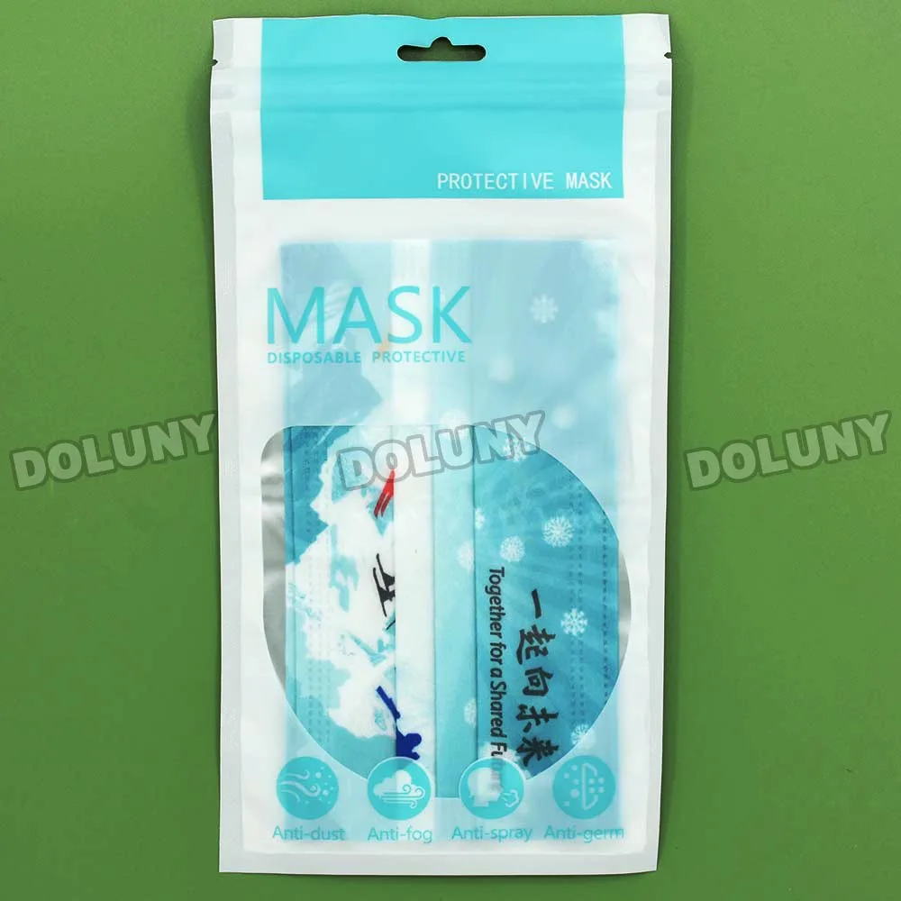 10/30/50Pcs Adult Individually Packed Disposable Mask 2022 ice Sports Print Mask 3-layer Filter Protection Dust Face Shield Mask