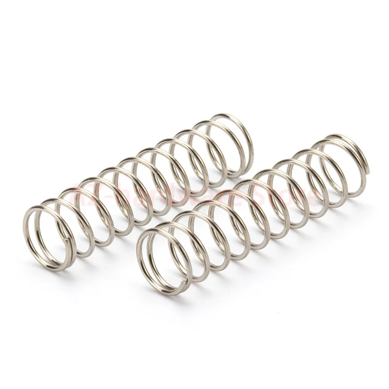 304 stainless steel compression spring return spring steel Wire Diameter 1.6-1.8mm outside diameter 10-16mm pressure spring 2Pcs