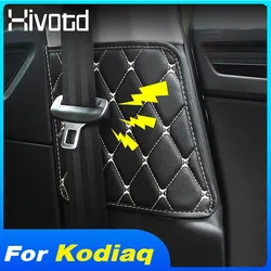 Hivotd For Skoda Kodiaq Accessories Car Seat Safety Belt Protective Crash Mat Cover Interior Decoration Car-Styling 2020 2019