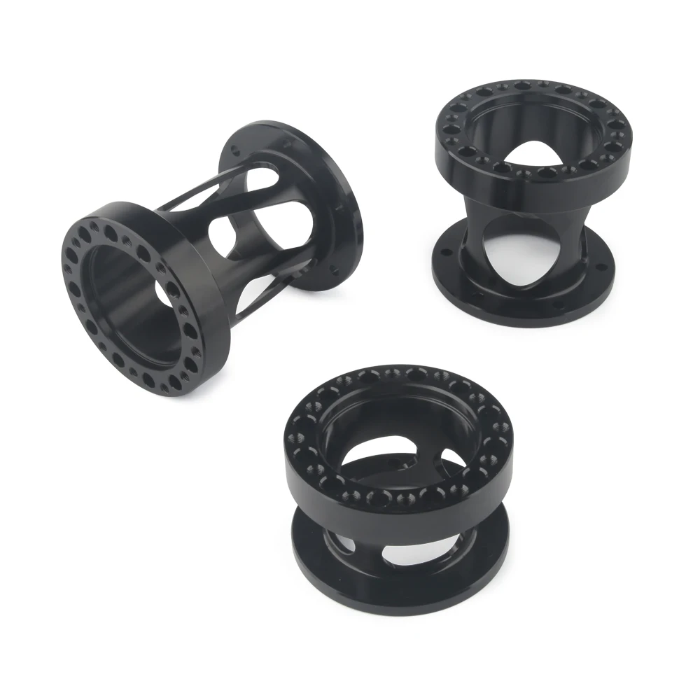 New hollow out Universal Steering Wheel Hub Spacer 12/51/76/101 mm Steering Wheel Hub Boss Kit Adapter Spacer Black