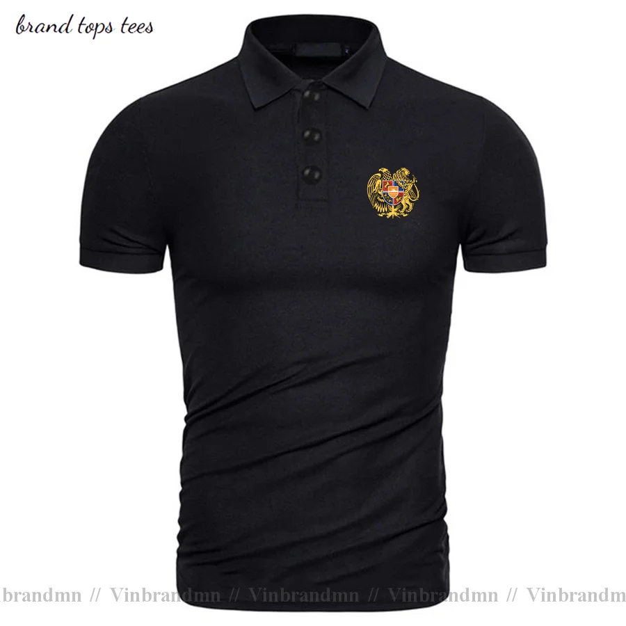 

2021 newest casual ARMENIA polo shirt man printed Tees Summer Tops Personalized Short Sleeves Cotton men polo tees Formal Shirts