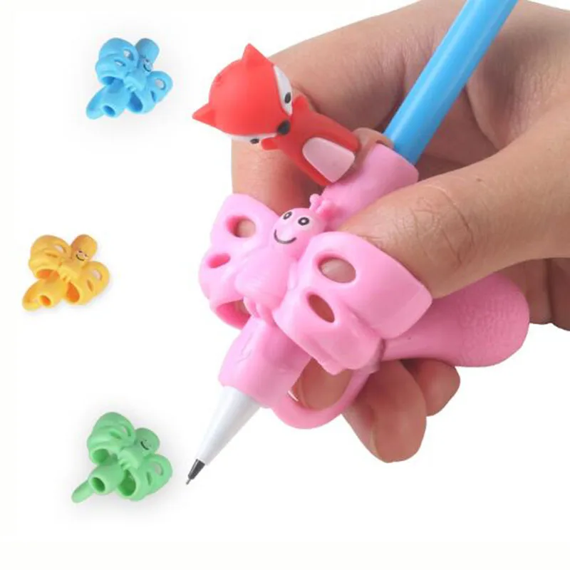 New Magic Pen Posture Corrector Butterfly Pen Holder Two-finger Pen Writing Learning Correction Student Stationery