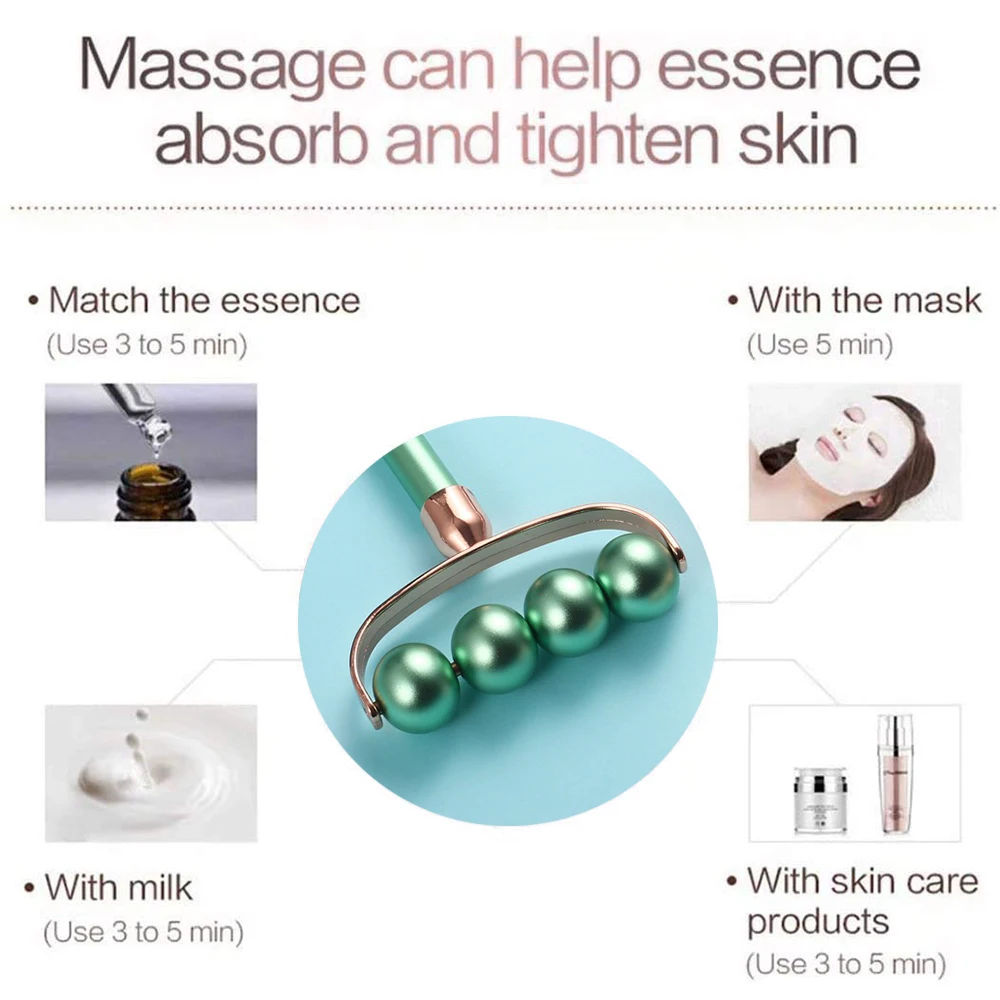 3D Roller Face-Lift Massager Facial Lifting Wrinkle Remover นวดสำหรับใบหน้าคอคางความงามบางเครื่องมือ