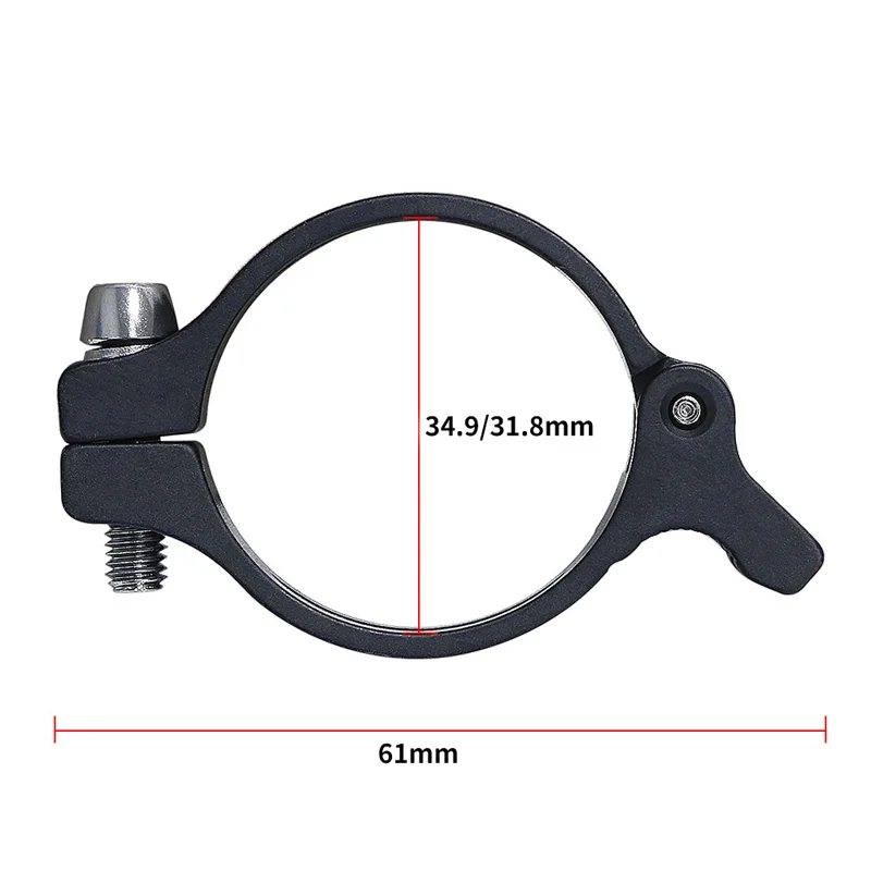 Mountain Bike Front Derailleur Braze-on Adapter Front Derailleur Clamp 31.8mm or 34.9mm