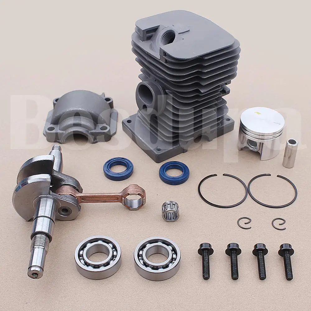 38mm Cylinder Piston Crankshaft Top End Oil Seal Kit For Stihl MS180 018 Chainsaw 1132 030 0402, 1130 020 1208, 9639 003 1585