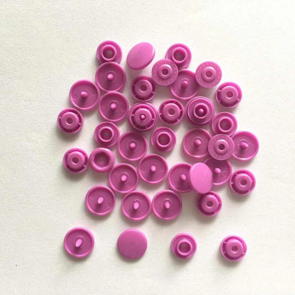 240 Set KAM T5 12mm Plastic Snaps Button Mix 24Colors Fasteners Resin Buttons Garment Accessories For Baby Clothes