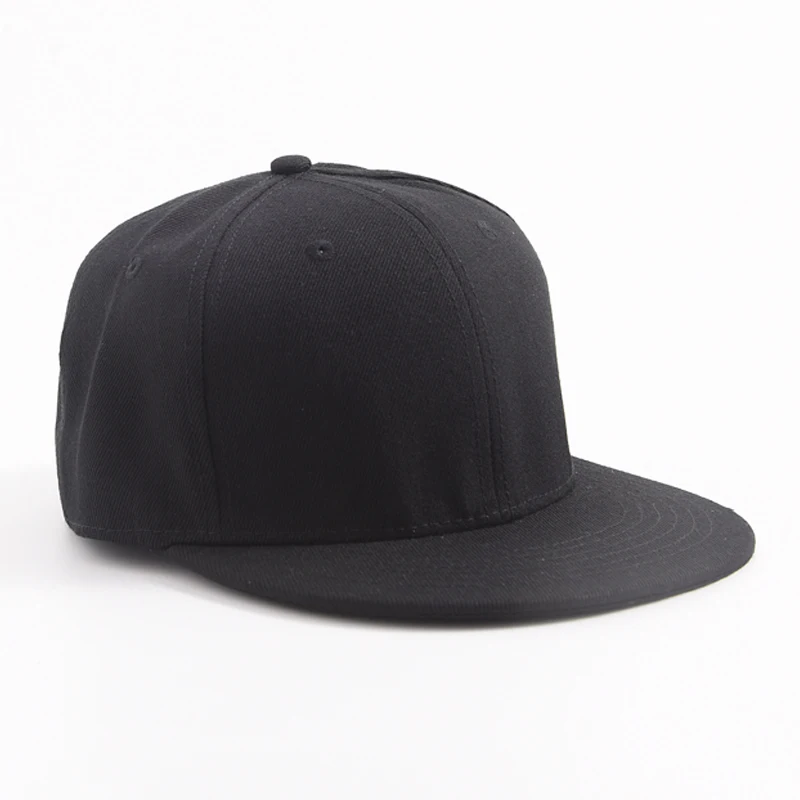 

Solid Color Oversize 56-64cm Structured Blank Flatbill Snapback Cap Big Head Vintage 5 Panel For Men And Women