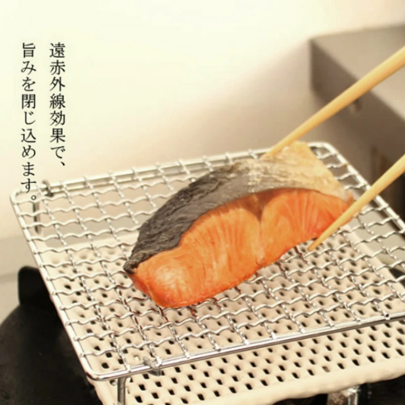 Japan Imported Ceramic Grill, Direct Fire, Japanese Toaster, Toast Grill for Gas Stove, Grilled Fish Rack