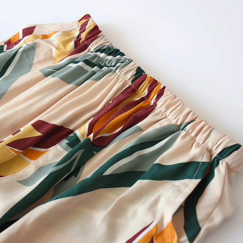 Neue Damen-Kunstbaumwollhosen, mehrfarbig, große Größen, Frühling und Sommer, schmal geschnittene Hosen, dünn, können auch draußen getragen werden, klimatisiert. – Detail 10