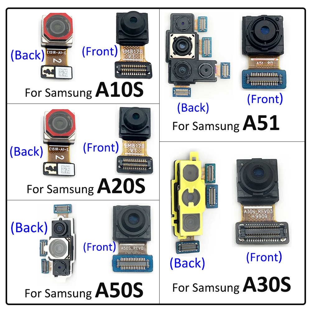 Tested Front Back Camera Flex For Samsung A30 A10S A20S A30S A50S A51 Rear Facing Camera Module