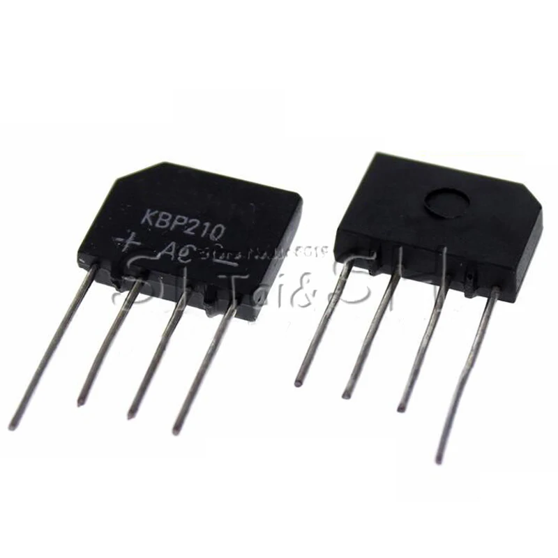 10PCS KBP210 KBP210G 2A 1000V DIP Bridge Rectifier DIP-4