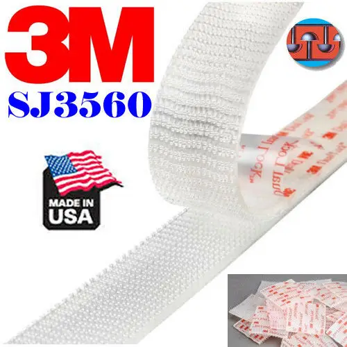 3M Dual Lock Reclosable Fasteners SJ3560,Type 250,Clear, Snaps Shut, Strong and Secure,Durable for Repeated Opening and Closings