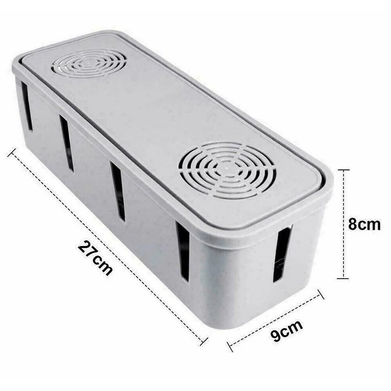 Cable Storage Box Case Wire Cable Management Socket Safety Storage Organizer Home