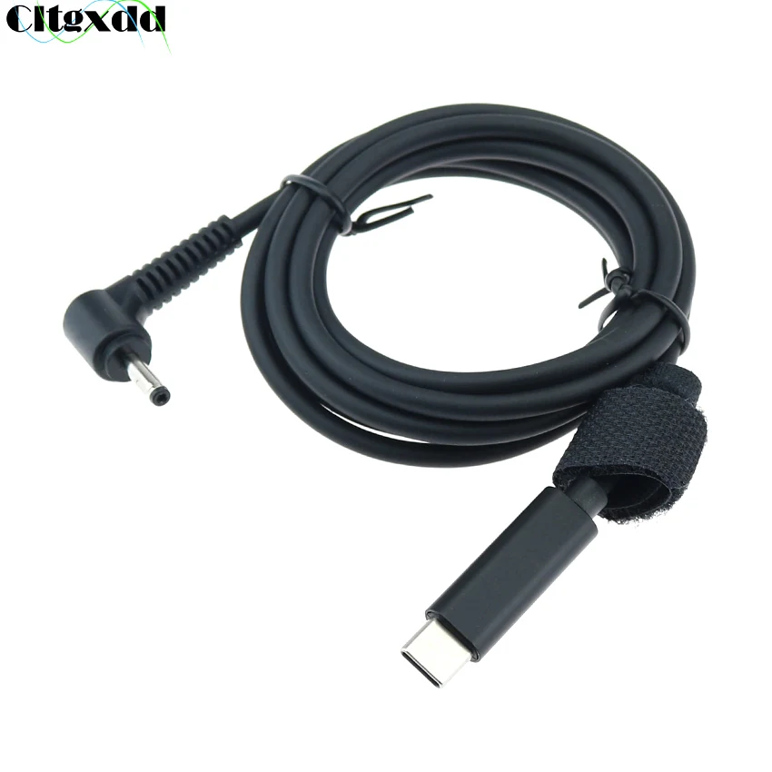 

Cltgxdd USB Type C to DC 4.0*1.35 4.0*1.7 5.5*2.5 2.1 4.8*1.7 mm Adapter PD Power Charging Cable for Lenovo Asus Dell Hp Laptop