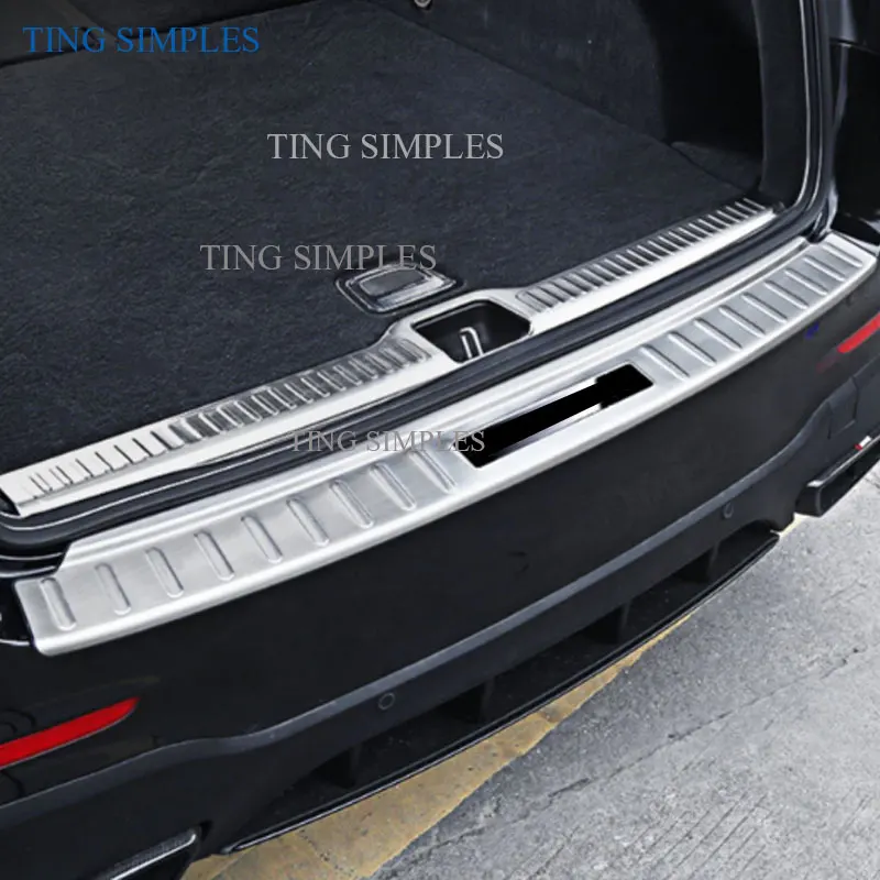 

Stainless Steel Rear Bumper Sill Protector Cover Trim For Mercedes-Benz GLC class X205 2016 2017 2018 accessories car styling