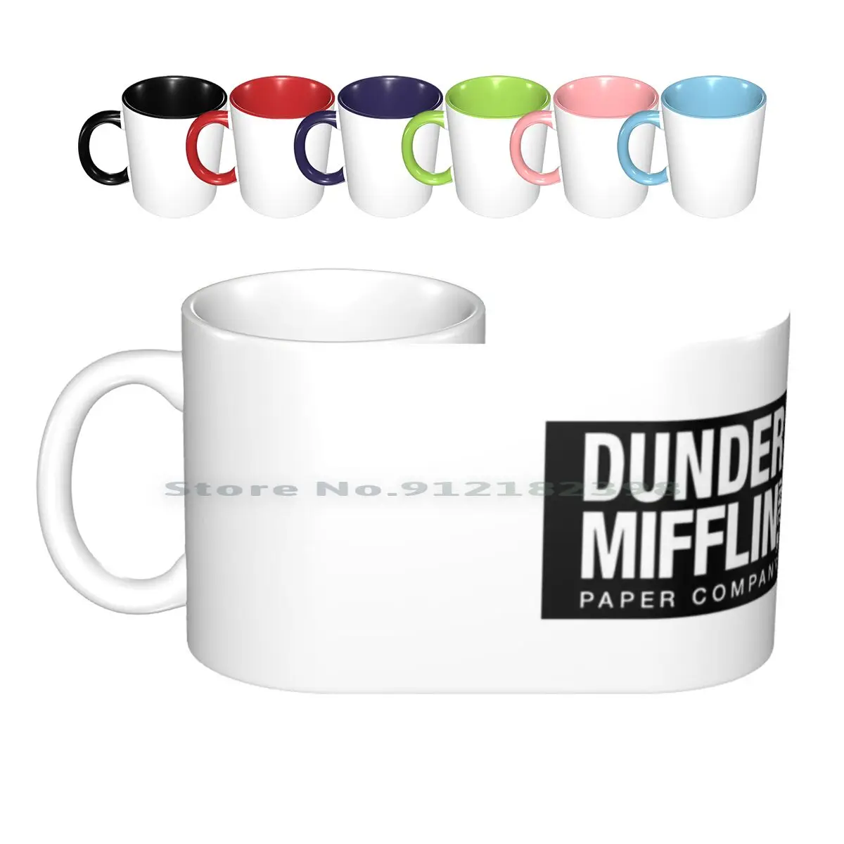 Dunder Mifflin Ceramic Mugs Coffee Cups Milk Tea Mug The Office Dunder Mifflin Tv Michael Dwight Shrute Creative Trending