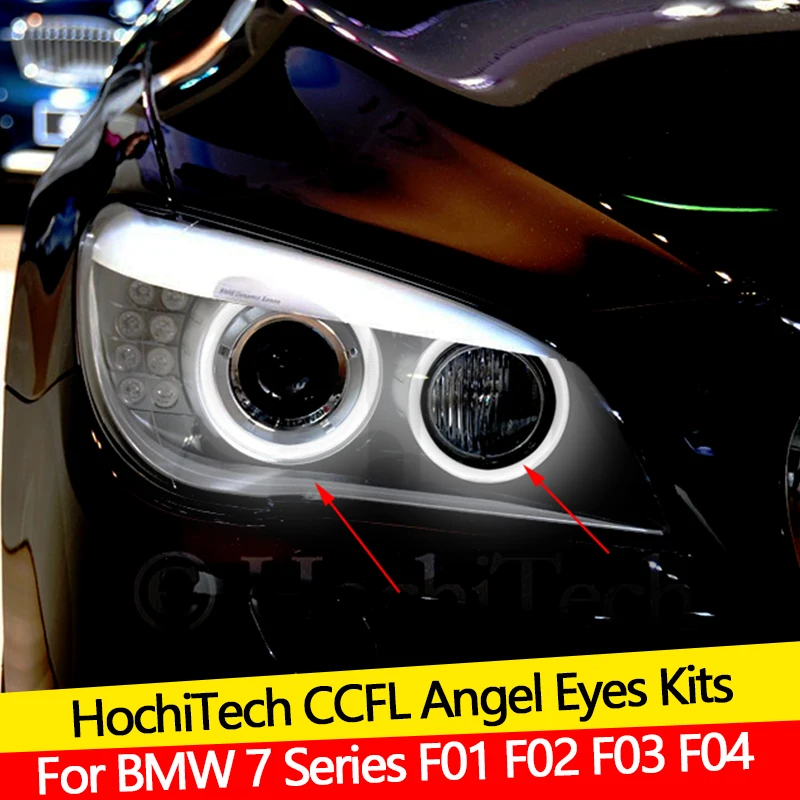 Hight Quality CCFL Angel Eyes Kit Warm White  Ring For BMW 7 Series F01 F02 F03 F04 730d 740d 740i 750i 760i  Demon Eye