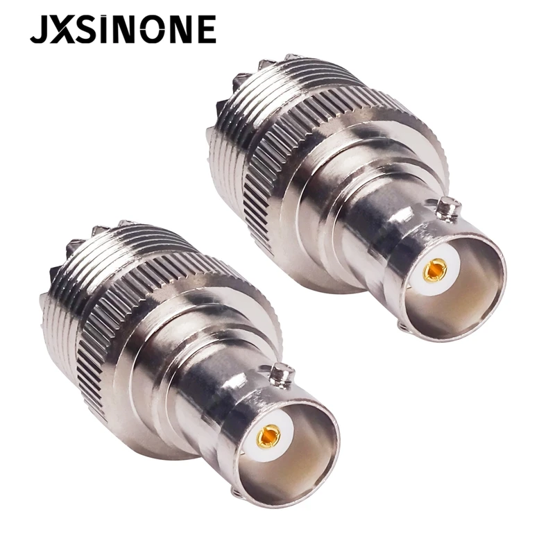 JXSINONE 1PC BNC Female Jack To UHF Female PL-259 Adapter Straight Type RF Coax Adapter Connector C20068