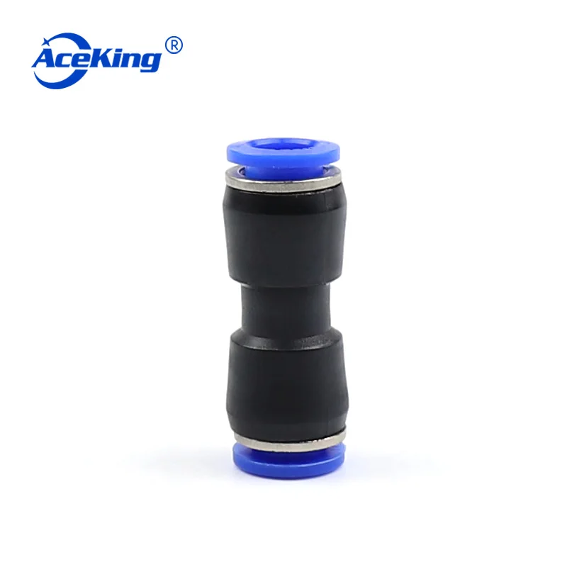 Pu connector equal diameter straight through pu4 pu6 pu8 pu10 pu12 pu14pu16 gas pipe quick connector