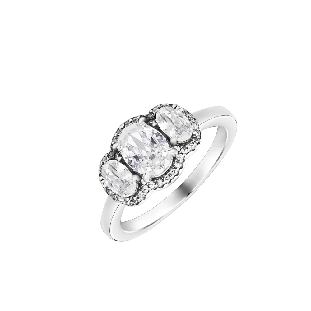 Wedding Ring Set for Couple 925 Sterling Silver Wedding Body Aesthetic Wholesale Fashion Woman Jewelry Making 2021 New Ring